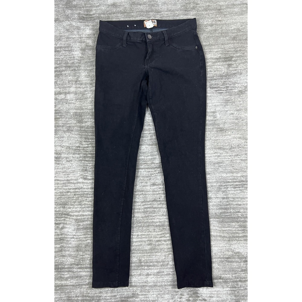 Mudd Skinny Y2K Jeans Juniors 5 Black Dark Wash Stretch Cotton Blend